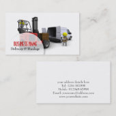 Visitekaartje voor levering en vervoer (Voorkant / Achterkant)