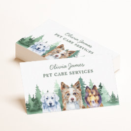 Visitekaartje voor lopen van honden