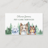 Visitekaartje voor lopen van honden (Voorkant)