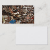 visitekaartje voor metaalrecycling van schroot (Voorkant / Achterkant)