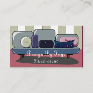 Visitekaartje voor meubelen of interieurontwerpers