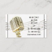  Visitekaartje voor microfoonontwerp (Achterkant)