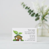 Visitekaartje voor milieuontwerp (Staand voorkant)