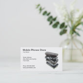 Visitekaartje voor mobiele telefoons (Staand voorkant)