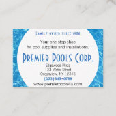 Visitekaartje voor mousserend-waterbad (Voorkant)