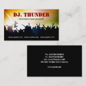 visitekaartje voor muziekdans (Voorkant / Achterkant)