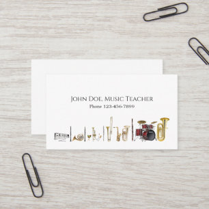 Visitekaartje voor Muzikant en Muziekleraar