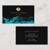 visitekaartje voor oceaanontwerp (Voorkant / Achterkant)