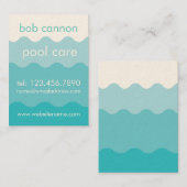 Visitekaartje voor onderhoud van zwembad (Voorkant / Achterkant)