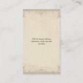 visitekaartje voor  ontwerp (Achterkant)