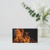 Visitekaartje voor open vlam (Staand voorkant)