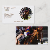 Visitekaartje voor paardenraces (Voorkant / Achterkant)