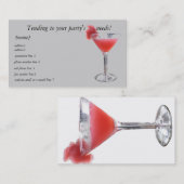 Visitekaartje voor panner-Bartender (Voorkant / Achterkant)