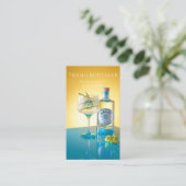 Visitekaartje voor particuliere Bartender Coctails (Staand voorkant)