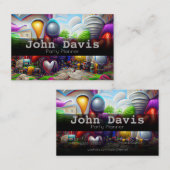 Visitekaartje voor partijplanner (Voorkant / Achterkant)