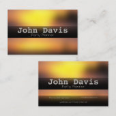 Visitekaartje voor partijplanner (Voorkant / Achterkant)