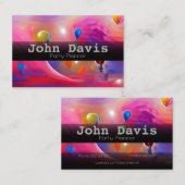 Visitekaartje voor partijplanner (Voorkant / Achterkant)