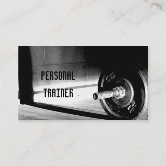 Visitekaartje voor persoonlijke trainers (Voorkant)