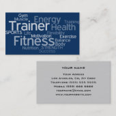 Visitekaartje voor persoonlijke trainers (Voorkant / Achterkant)