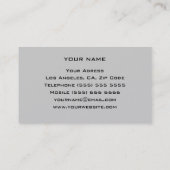 Visitekaartje voor persoonlijke trainers (Achterkant)