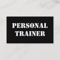 Visitekaartje voor persoonlijke trainers