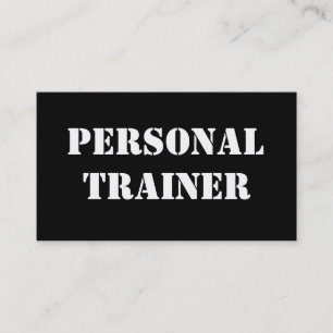 Visitekaartje voor persoonlijke trainers