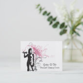 Visitekaartje voor persoonlijke trainers (Staand voorkant)