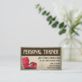 Visitekaartje voor persoonlijke trainers (Staand voorkant)