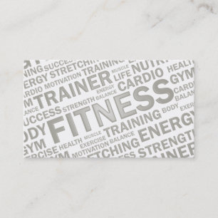 Visitekaartje voor persoonlijke trainers en fitnes