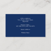 Visitekaartje voor politieke campagne rode blauwe  (Achterkant)