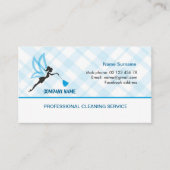 Visitekaartje voor professionele reiniging (Voorkant)