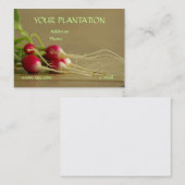 Visitekaartje voor radionaten (Voorkant / Achterkant)