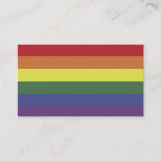 Visitekaartje voor regenbooggelijkheid Pride kleur