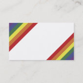Visitekaartje voor regenbooggelijkheid Pride kleur (Achterkant)