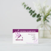 Visitekaartje voor reinigingsservice (Staand voorkant)