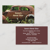 Visitekaartje voor reparatie van auto's (Voorkant / Achterkant)