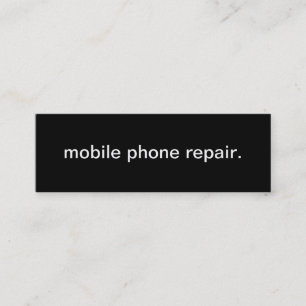 Visitekaartje voor reparatie van mobiele telefoon