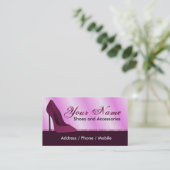 Visitekaartje voor schoenenwinkel (Staand voorkant)