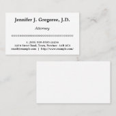 Visitekaartje voor schone en elementaire openbare  (Voorkant / Achterkant)