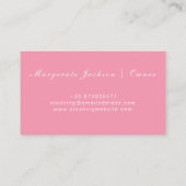 Visitekaartje voor schoonmaakdiensten in het huis (Achterkant)