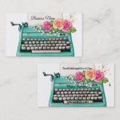 Visitekaartje voor schrijfmachines (Voorkant / Achterkant)