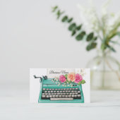 Visitekaartje voor schrijfmachines (Staand voorkant)