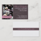 Visitekaartje voor snoepgoed (Voorkant / Achterkant)