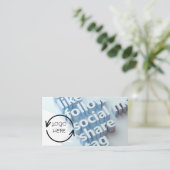 Visitekaartje voor sociale media aansluiten (Staand voorkant)