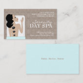 Visitekaartje voor spa en esthetica (Voorkant / Achterkant)
