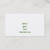 Visitekaartje voor spa en schoonheid (Achterkant)