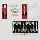 Visitekaartje voor spenen en vorken (Voorkant / Achterkant)