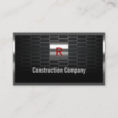 Visitekaartje voor staalgrids monogram constructie (Voorkant)