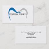 Visitekaartje voor tandheelkunde/orthodontie (Voorkant / Achterkant)