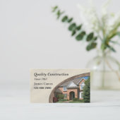 Visitekaartje voor thuisoplossing of bouw (Staand voorkant)